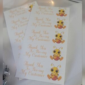 🐝60 Bee stickers